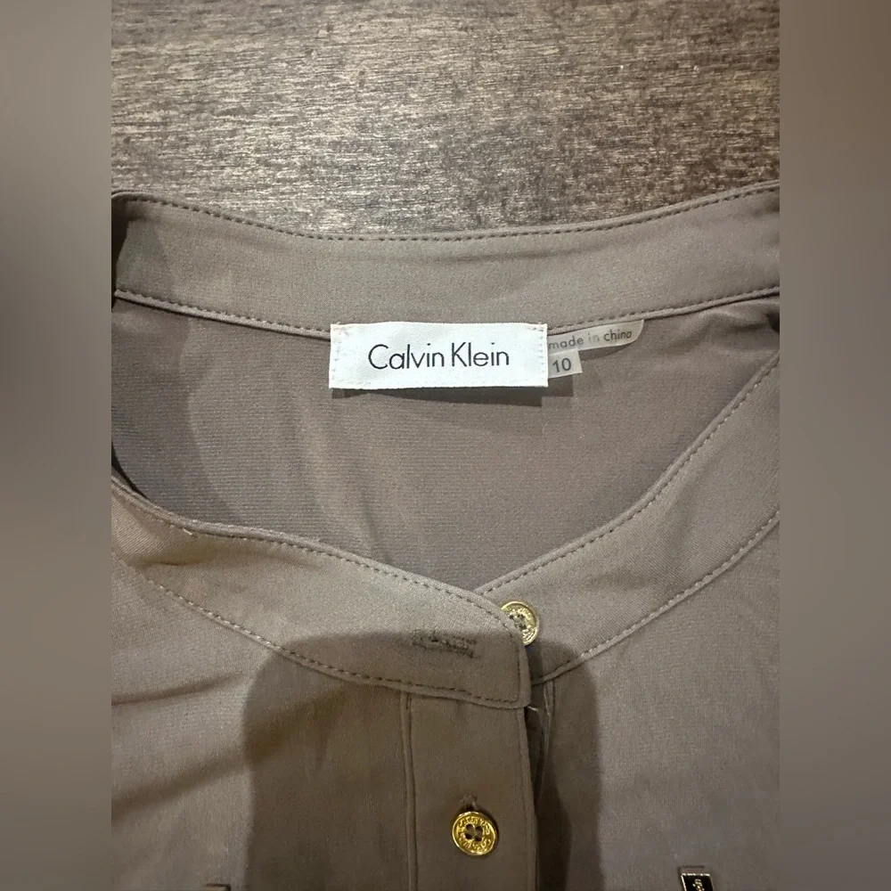 NWT Calvin Klein Taupe Jumpsuit - Picture 2 of 9